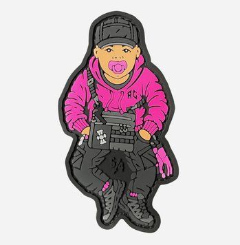 Патч: Малыш &laquo;Движовый&raquo; из серии &laquo;Рожденный для войны&raquo; Pink SAN-72 фото