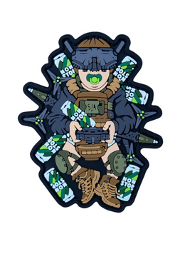 Патч: Малыш &laquo; FPV NONSTOP&trade;️ edition&raquo; из серии &laquo;Рожденный для войны&raquo; Green SAN-74 фото