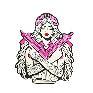 ПВХ патч &laquo;ДІВЧИНА АФІНА&raquo; pink ST-74 фото