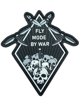 Патч &laquo;Fly mode by war&raquo; White SAN-11 фото