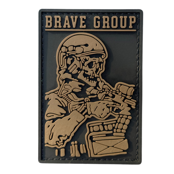 ПВХ патч &laquo;BRAVE GROUP&raquo; койот BG-05 фото