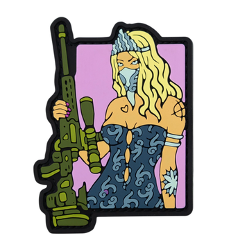 ПВХ патч "TACTICAL GIRL" pink NEW ST-17 фото