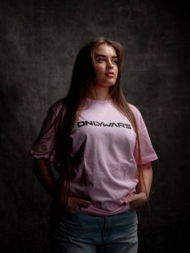Футболка "ONLYWARS" розова OW-21 фото