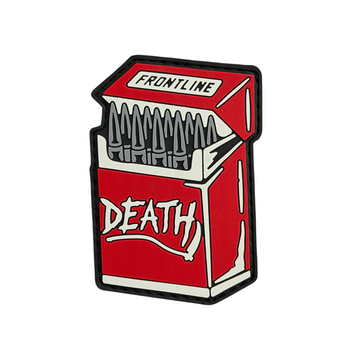ПВХ патч &laquo;DEATH ЦИГАРКИ FRONTLINE&raquo; червоний ПВХ патч &laquo;DEATH ЦИГАРКИ FRONTLINE&raquo; червоний FR-30 фото